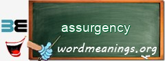 WordMeaning blackboard for assurgency